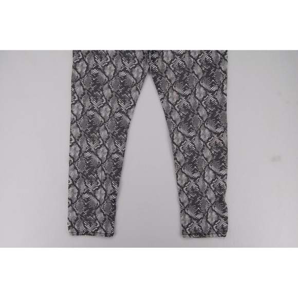 Seven7 Jeans Womens 14 Gray Snake Print‎ Mid Rise Skinny Stretch Denim Pants - Picture 7 of 15